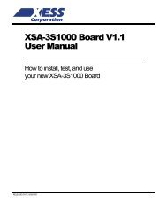 XSA-3S1000 Board Manual - Xess