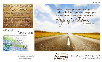 05.02.10 Bulletin - Triumph Lutheran Brethren Church
