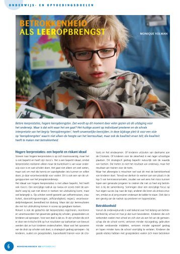 Betrokkenheid als lEERopBrengst - Vlor