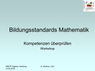 Bildungsstandards Mathematik - SINUS-Transfer Grundschule