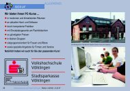 Volkshochschule VÃ¶lklingen Stadtsparkasse ... - Stadt VÃ¶lklingen