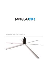 installation manual - latin american spanish - MacroAir HVLS Fans