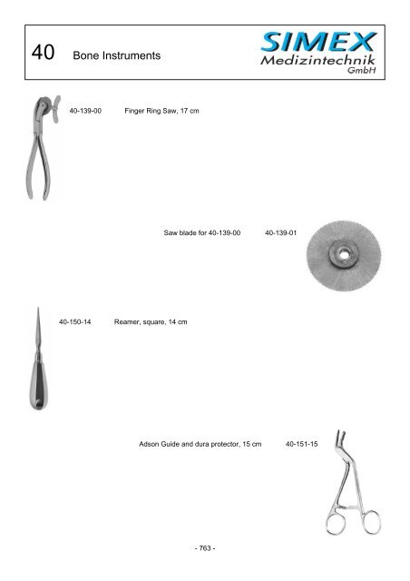 SIMEX Medizintechnik GmbH Product Catalogue