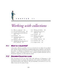Working with collections - Manning Publications