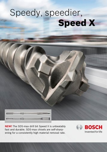 Speedy, speedier, Speed X - Bosch