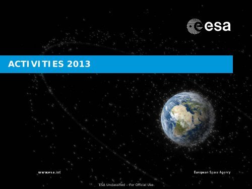 SPACE SURVEILLANCE AND TRACKING - emits - ESA