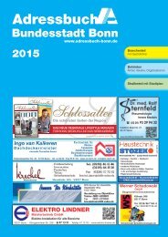 Adressbuch Bundesstadt Bonn 2015