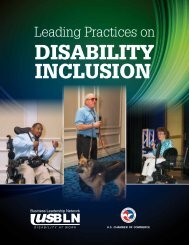 Leading Practices on Disability Inclusion - US Chamber of Commerce