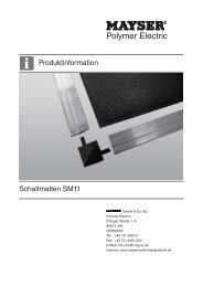 Schaltmatten SM11 - Mayser Sicherheitstechnik