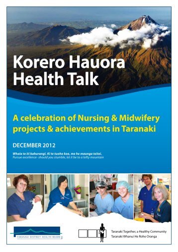 Korero Hauora Health Talk - Taranaki District Health Board