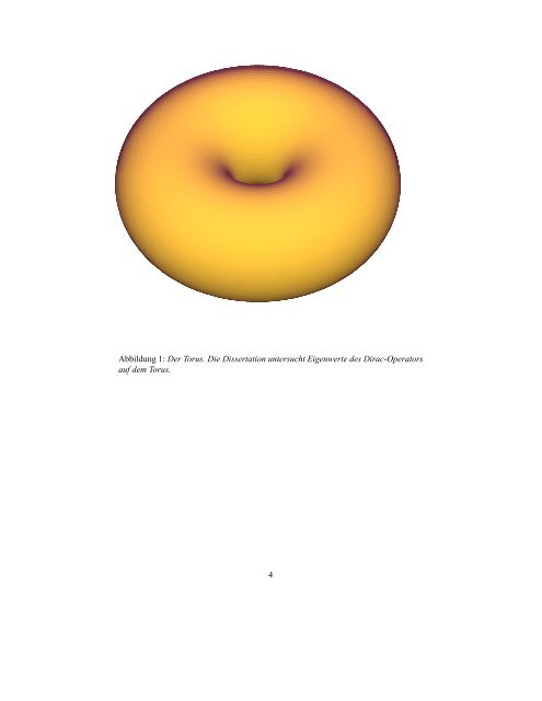 Spin-Strukturen und das Spektrum des Dirac ... - Mathematik