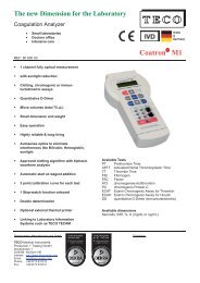 Flyer Coatron Â® M1 - Teco Medical Instruments