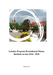 Lokalny Program Rewitalizacji miasta Barlinek na lata 2010-2020 (pdf)