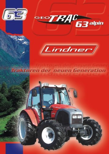 Produktdatenblatt Geotrac 63 - Lindner Traktoren