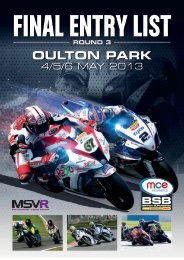 OULTON PARK - MotorSport Vision Racing