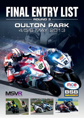 OULTON PARK - MotorSport Vision Racing