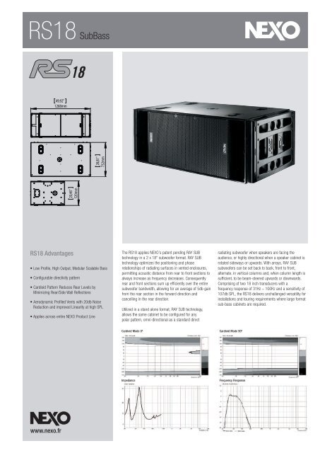 rs18 data sheet - Nexo