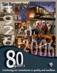 san bernardino valley college 2006-2007 - SBCCD : Document Library