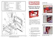 T225 Operators Manual - Framers Corner