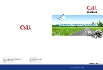 C&U Group Shanghai Bearing Co.,Ltd.