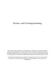 Kosten- und Leistungsrechnung - pbueche