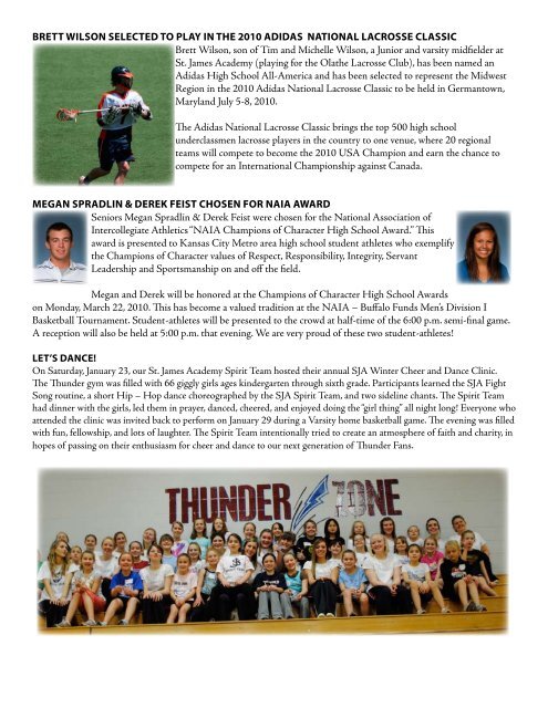 Newsletter 3 - St. James Academy