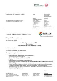 Forum fÃ¼r Migrantinnen und Migranten in Kiel - Migranten-Forum Kiel