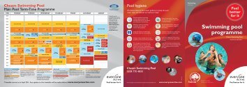 Swimming pool programme - Everyone Active
