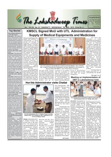 Lakshadweep Times 08 May 2013 - IntraLAK