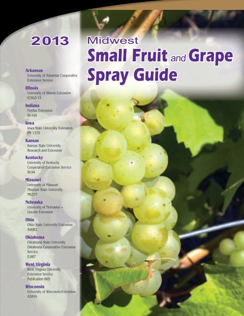 2013 Midwest Small Fruit and Grape Spray Guide - Purdue Agriculture