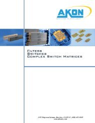 Band Pass Filters - Akon, Inc.