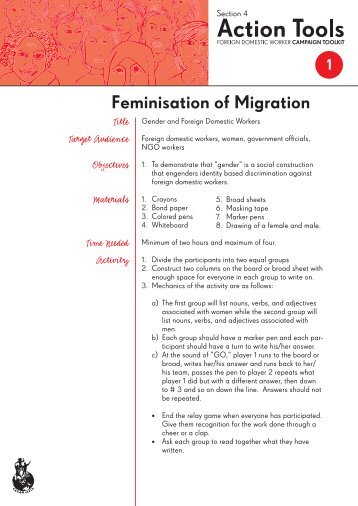 01 – Feminisation of Migration - CARAM Asia