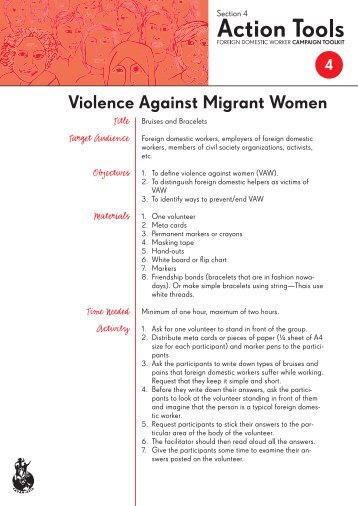 04 – Violence Against Migrant Women - CARAM Asia