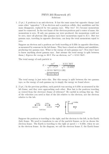 PHYS 203 Homework #5