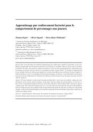 Apprentissage par renforcement factorisÃ© pour le ... - DeSIR - LIP6