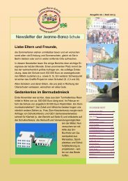 Newsletter 20 (pdf) - Jeanne-Barez-Schule