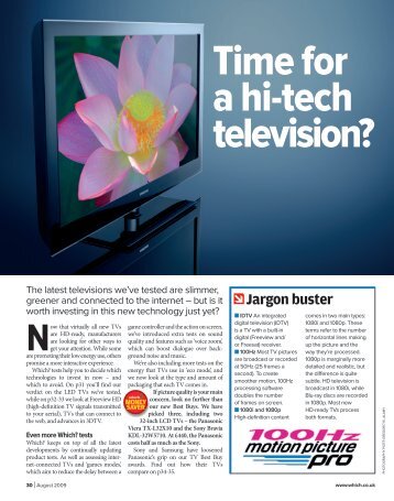 Time for a hi-tech television?