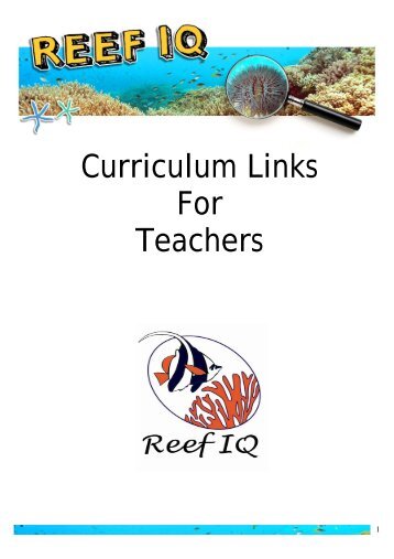 Curriculum Links For Teachers - Reef Check Australia
