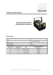 PHAENON RGB 2500 Basic - Laser System Europe
