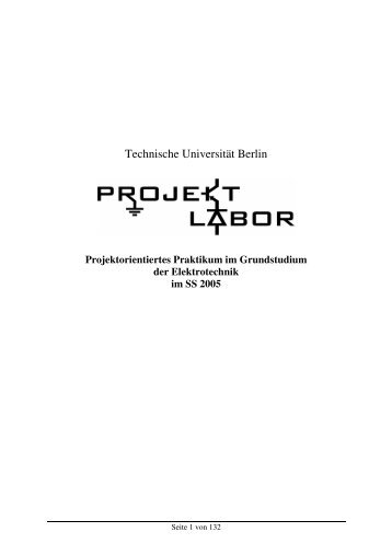 Abschlussbericht - Projektlabor