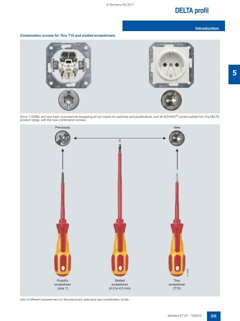 DELTA Switches and Socket Outlets Catalog ET D1 Â· 2011 - Sobel.rs