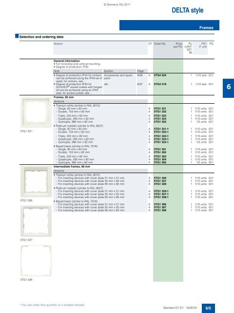 DELTA Switches and Socket Outlets Catalog ET D1 Â· 2011 - Sobel.rs