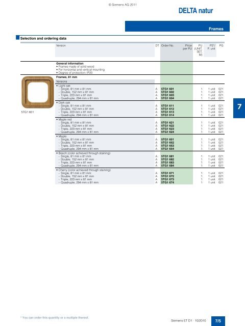 DELTA Switches and Socket Outlets Catalog ET D1 Â· 2011 - Sobel.rs