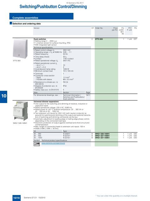 DELTA Switches and Socket Outlets Catalog ET D1 Â· 2011 - Sobel.rs