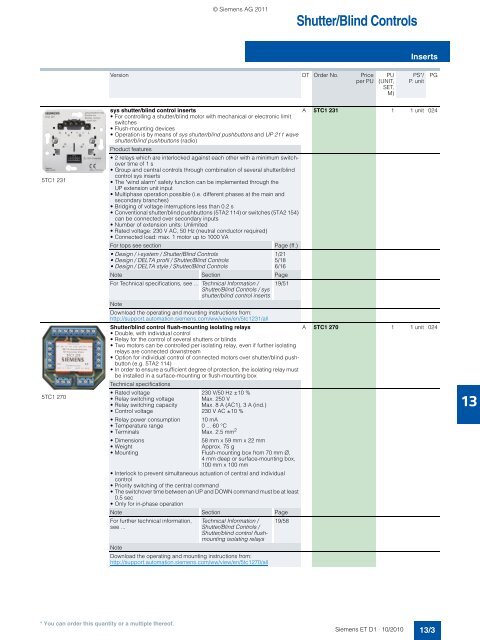 DELTA Switches and Socket Outlets Catalog ET D1 Â· 2011 - Sobel.rs