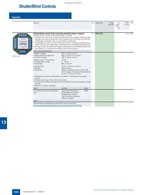 DELTA Switches and Socket Outlets Catalog ET D1 Â· 2011 - Sobel.rs