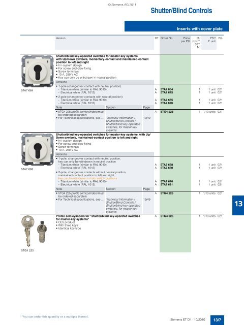 DELTA Switches and Socket Outlets Catalog ET D1 Â· 2011 - Sobel.rs