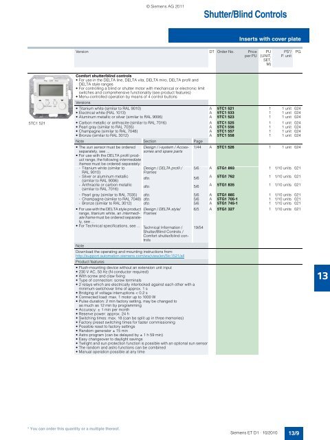 DELTA Switches and Socket Outlets Catalog ET D1 Â· 2011 - Sobel.rs