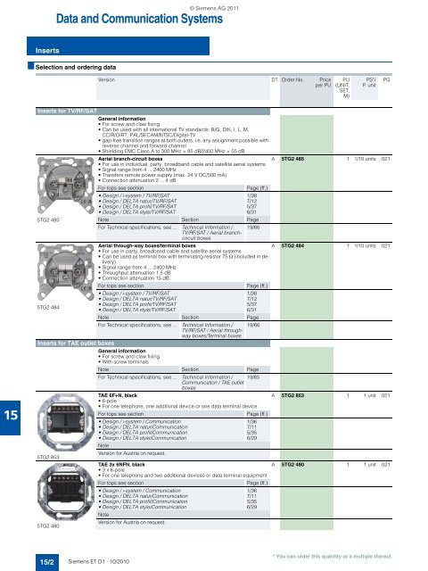 DELTA Switches and Socket Outlets Catalog ET D1 Â· 2011 - Sobel.rs