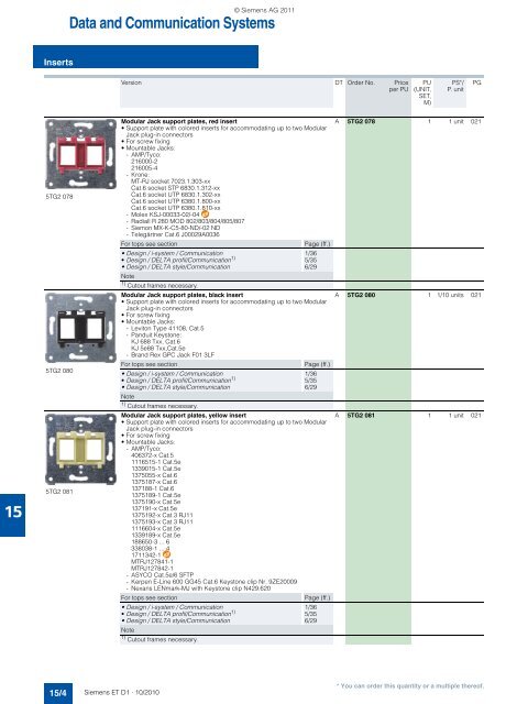 DELTA Switches and Socket Outlets Catalog ET D1 Â· 2011 - Sobel.rs